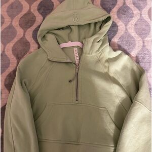 delicate mint half zip scuba